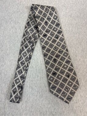 Audi Heritage Auto Union Vintage Cars Silk Necktie Gray - One Size